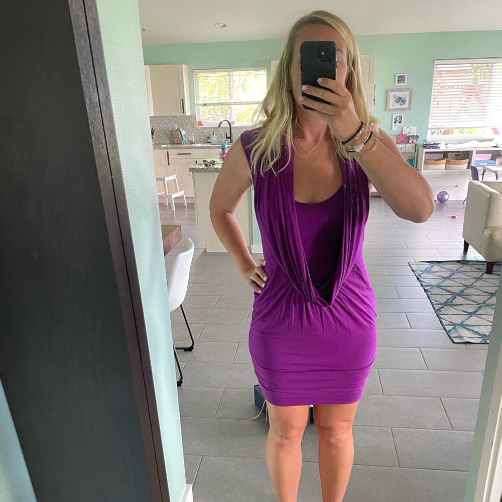 Bebe drape dress